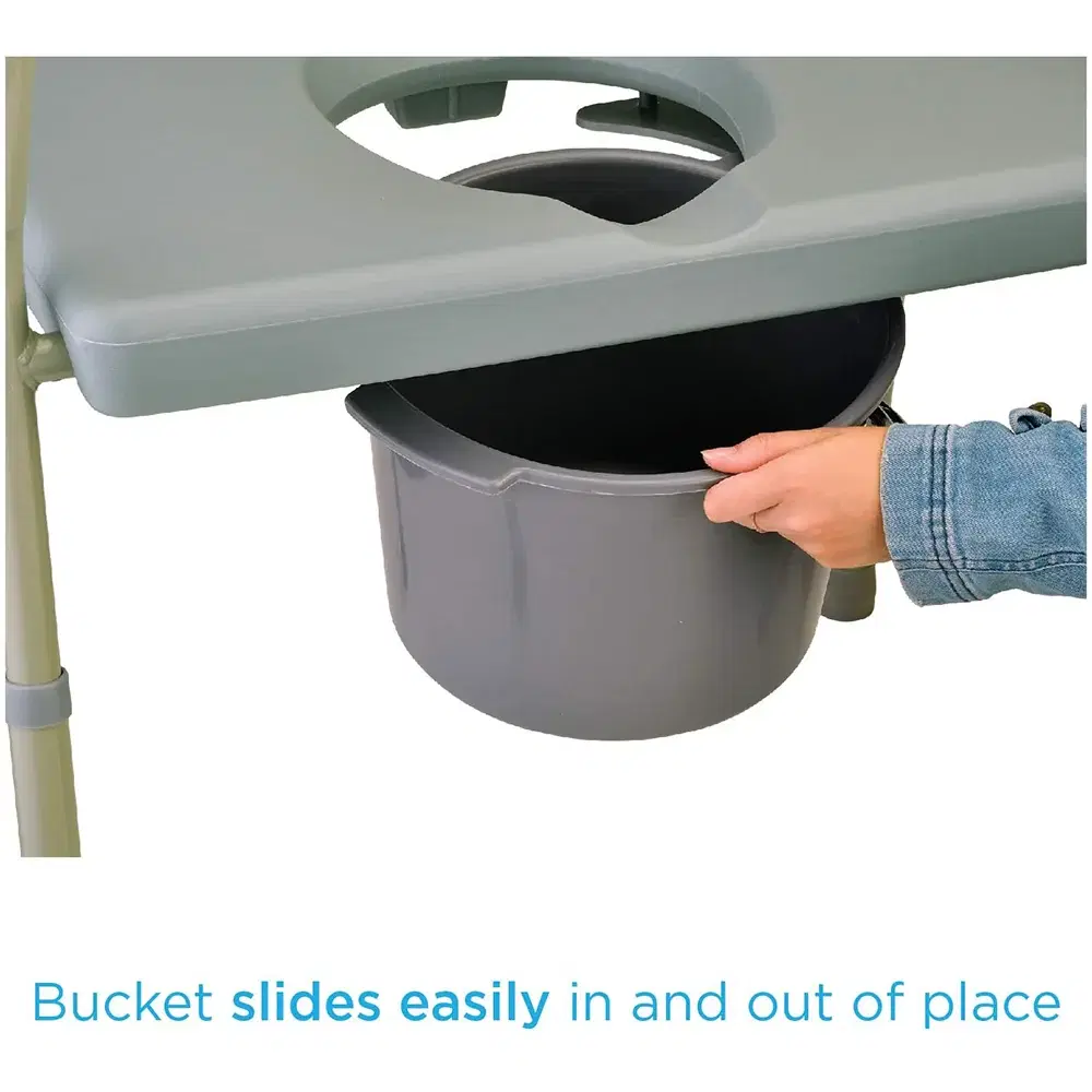 Heavy Duty Drop - Arm Commode 500 LBS WT. CAP thumbnail 3