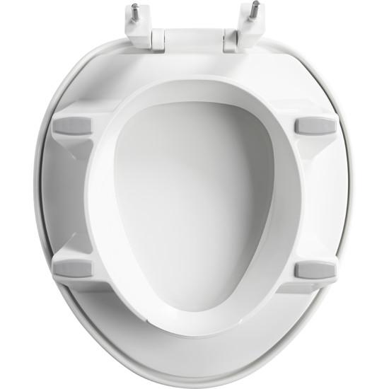 Bemis Assurance with Clean Shield Round 3" Raised Toilet Seat — White thumbnail 3