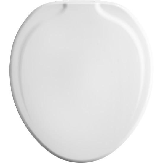 Bemis Assurance with Clean Shield Round 3" Raised Toilet Seat — White thumbnail 2