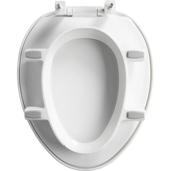 Bemis Assurance with Clean Shield Elongated 3" Raised Toilet Seat — White thumbnail 3
