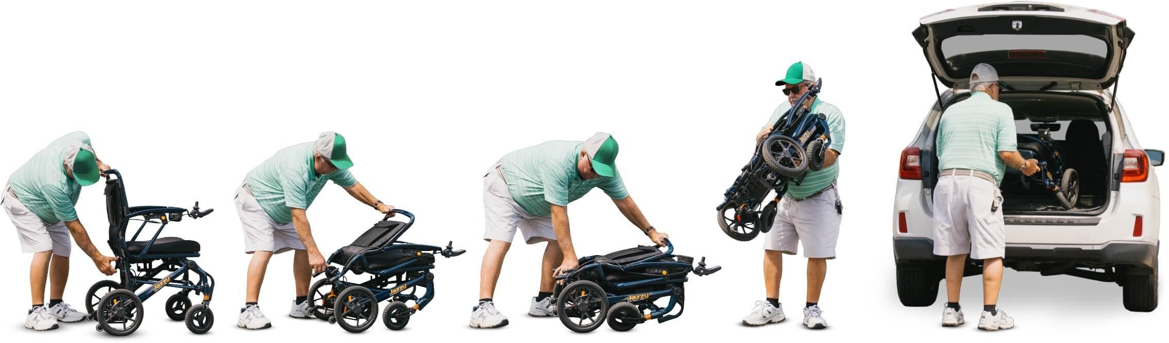 Pride Jazzy Carbon HD Lightweight Folding Power Wheelchair thumbnail 4