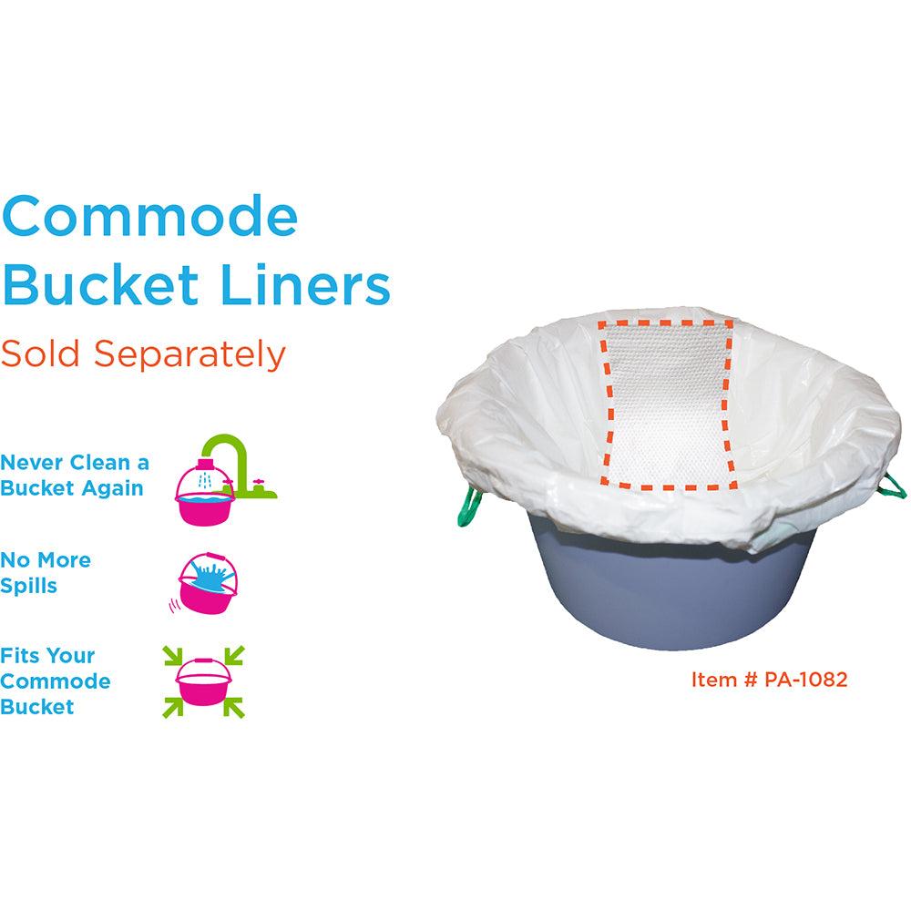 Drop Arm Commode Transport Chair with Wheels thumbnail 4