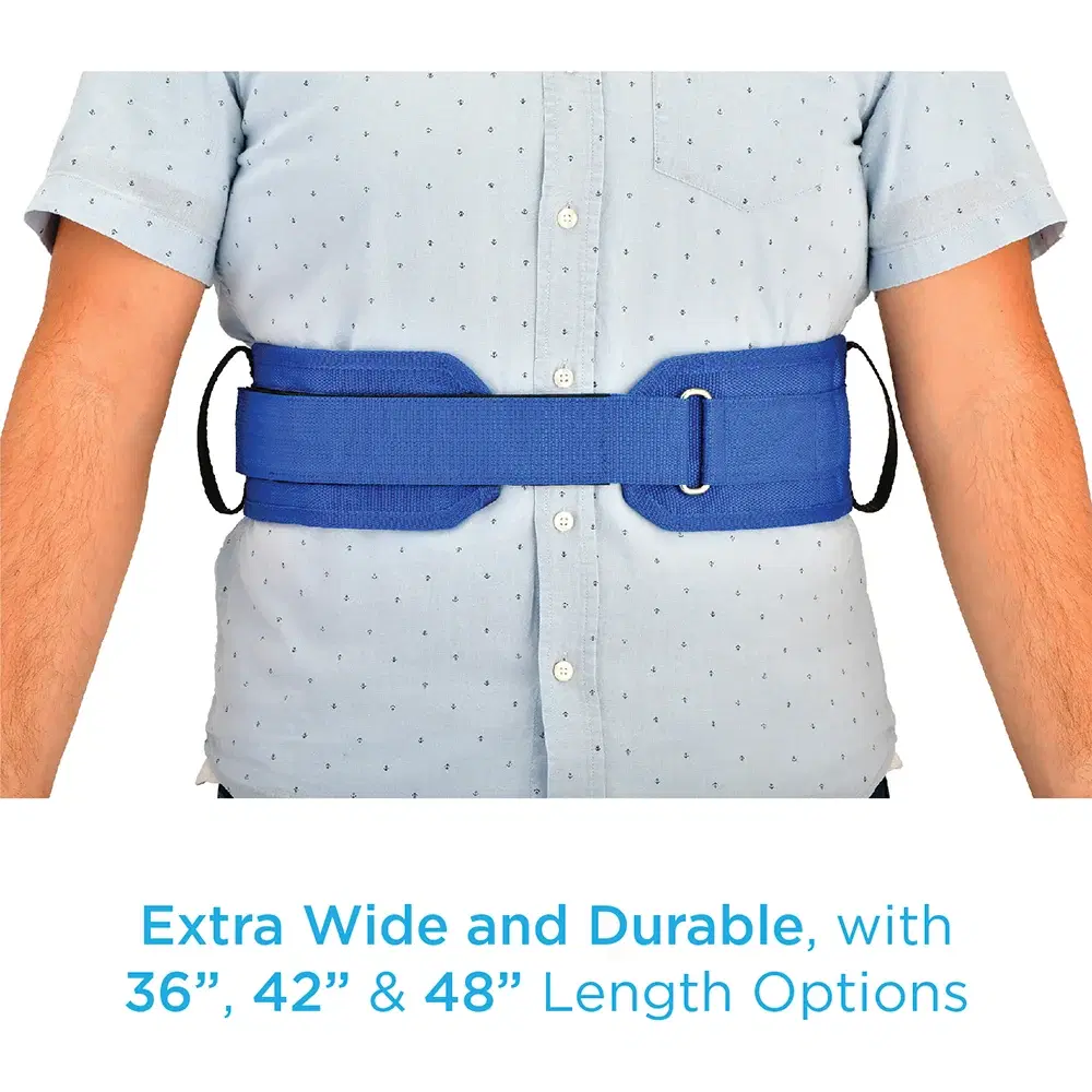 Gait Belt with Patient Holding Straps (Waist 42in) thumbnail 3