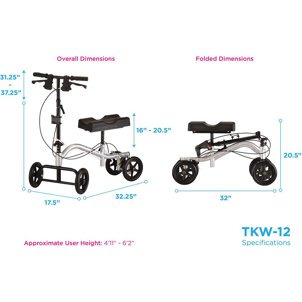 Turning Knee Walker Sliver thumbnail 3